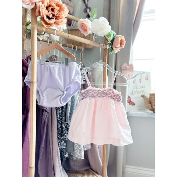 Cherish The Moments Baby Gap Blush Smocked Swing Top & Bloomers 18-24mths - Picture 1 of 3